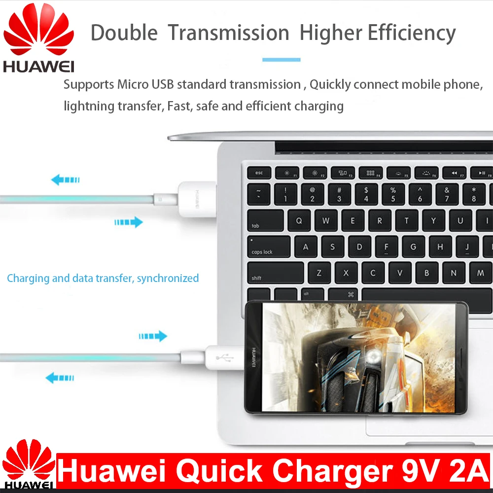Зарядное устройство QC 2 0 для Huawei 9 В А ЕС США адаптер быстрой зарядки с Micro USB Mate 7 8 10