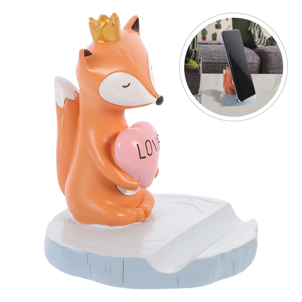 

1pc Chic Desktop Cell Phone Holder Cartoon Ornament Mobile Phone Stand