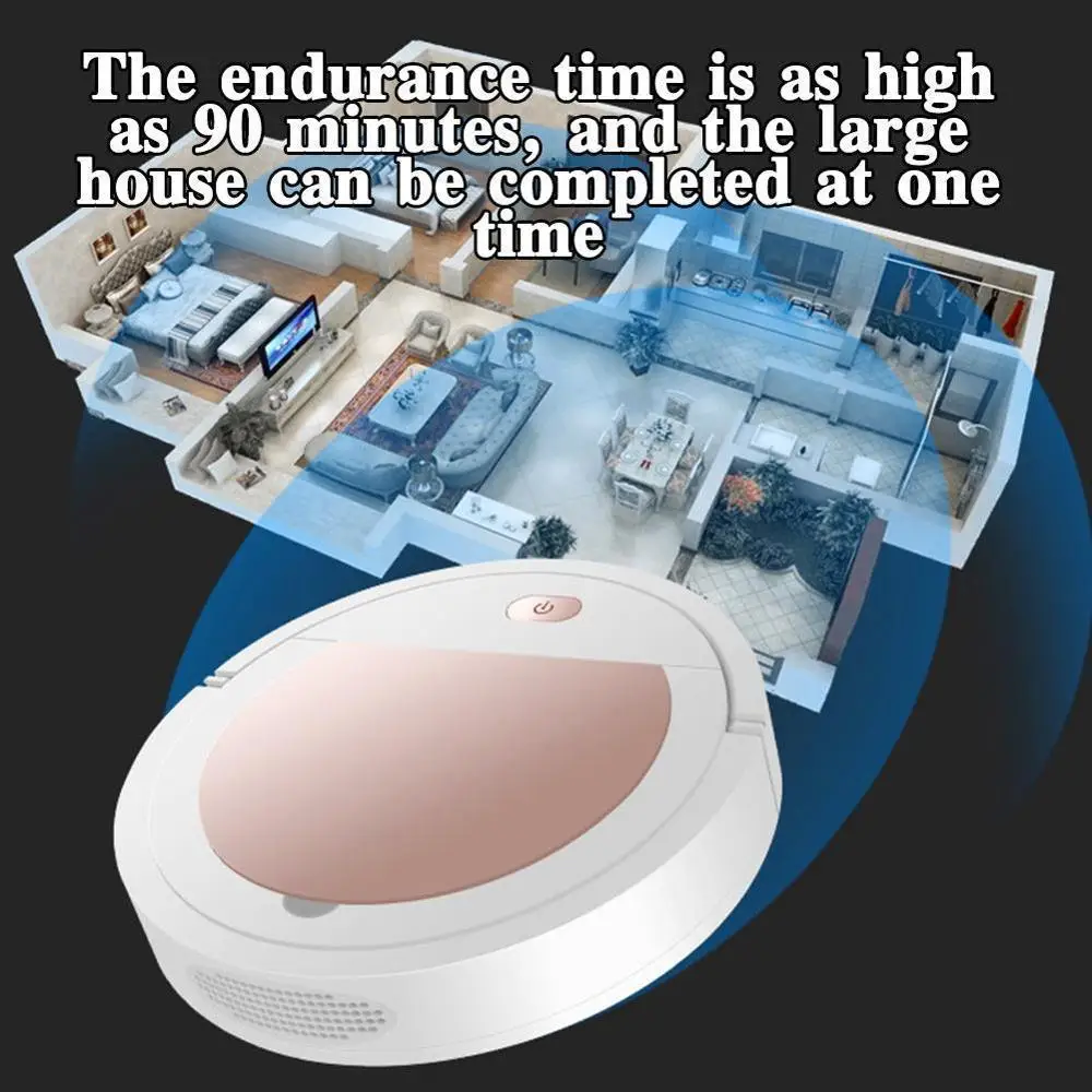 

3 IN 1 Intelligent Sweeping Robot Vacuum Cleaner Sweeping Rechargeable Dry Wet
