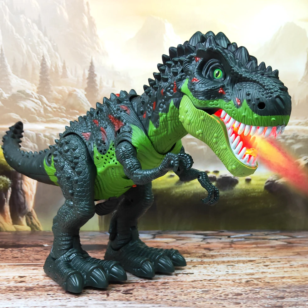 Динозавр RC тираннозавр рекс животное дистанционное управление звук Dinobot электрические ходячие Животные Игрушка музыкальный светильник-спрей детская игрушка