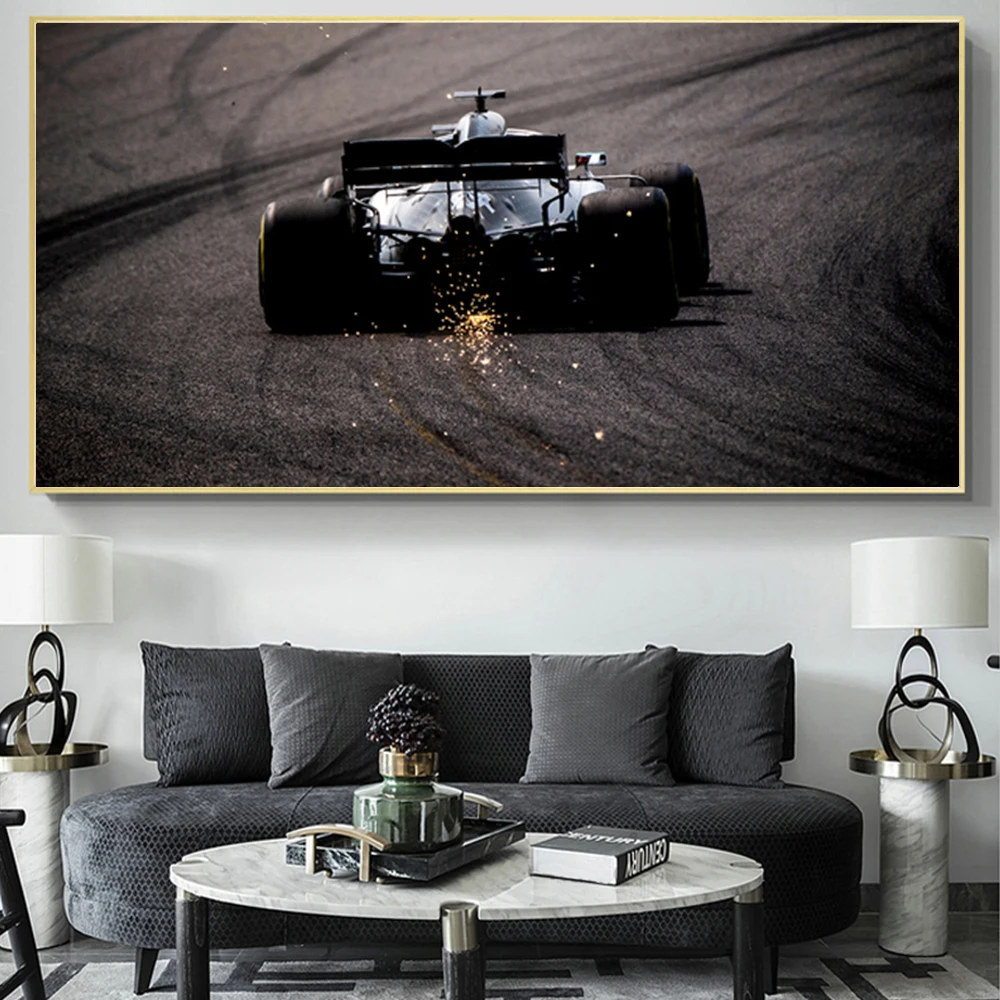 

Racing Formula One Car Poster Cars Spark Arena Classic Prints Racing for Living Room Decoration Wall Art Cuadros Pictures Decor