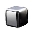 Кубики льда из нержавеющей стали, 304 металлические, быстрозамороженные, для льда, вина, гранулы для льда, хоккейный виски, 1 коробка