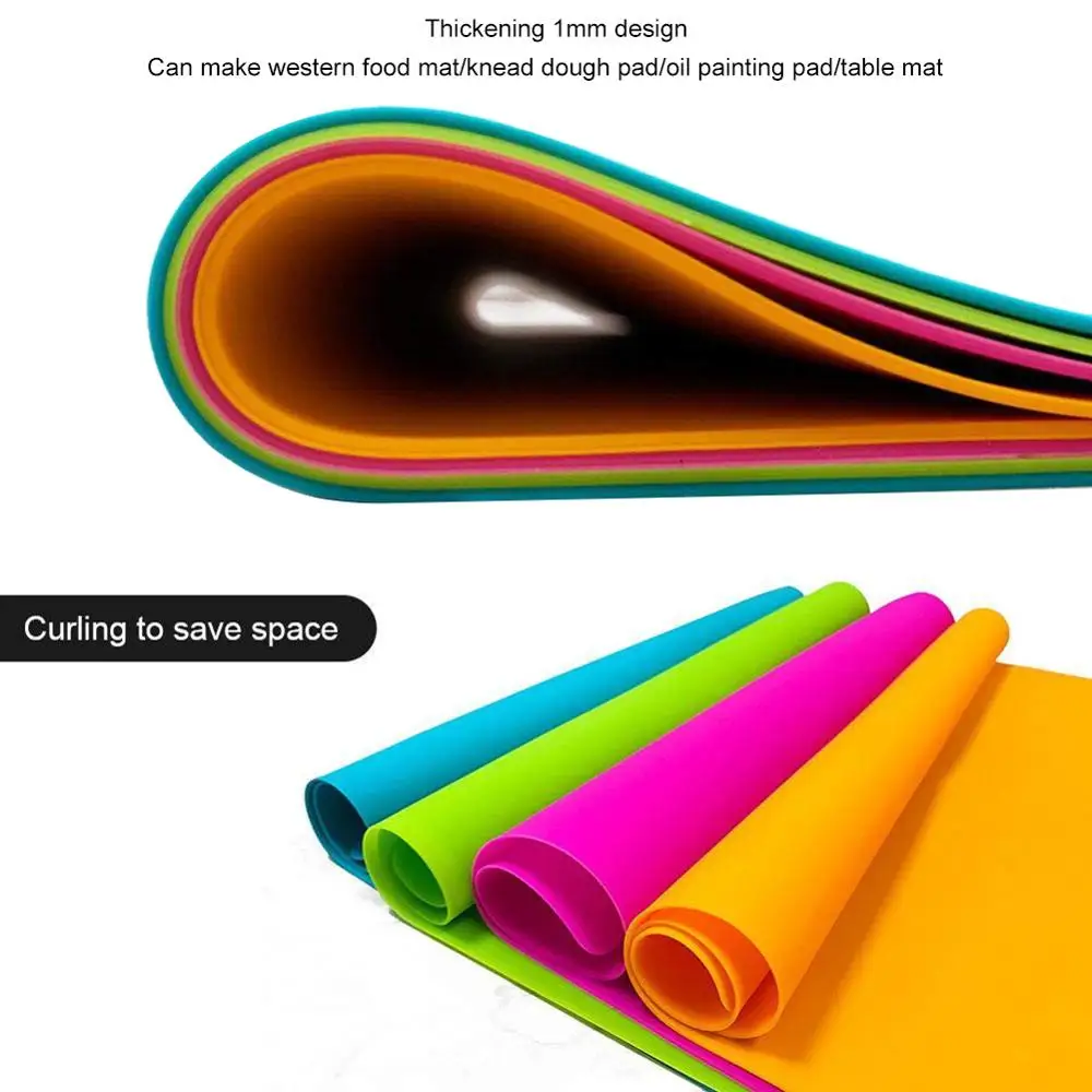40*30CM Silicone Baking Mat Non Stick Pan Liner Placemat Table Protector Kitchen Pastry Bakeware for Children | Дом и сад