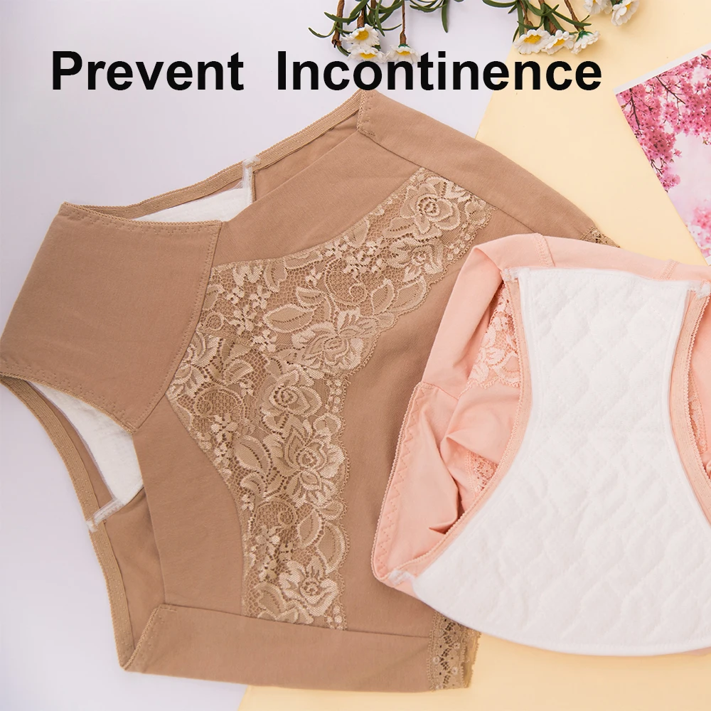 

Underwear Women Panties Leakproof Absorption Cotton Briefs Prevent Urinary Incontinence Uroclepsia Uracratia Plus Size Oversize