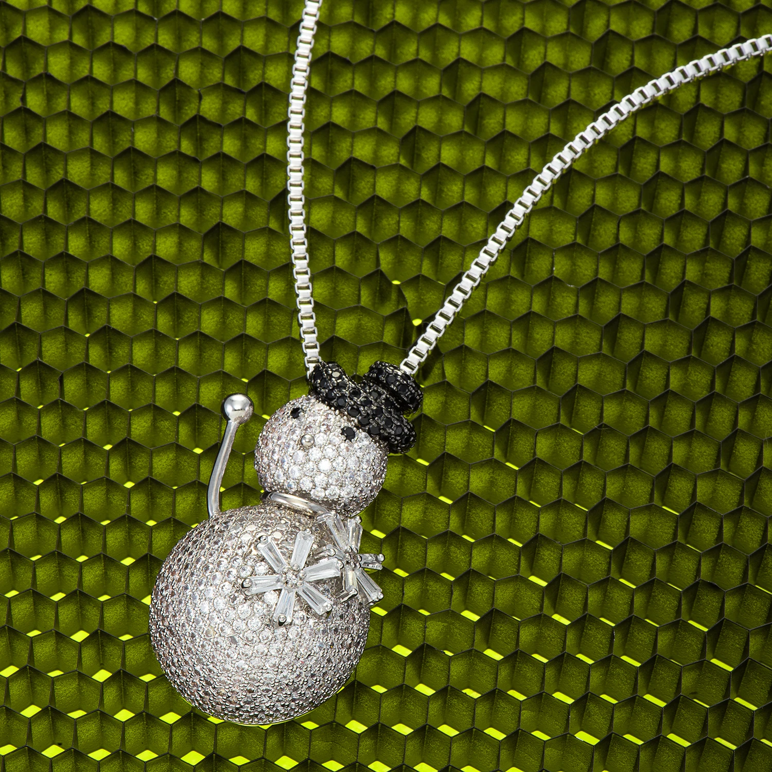 VANAXIN Новое поступление ожерелье с подвеской в виде снеговика AAA кубический циркон