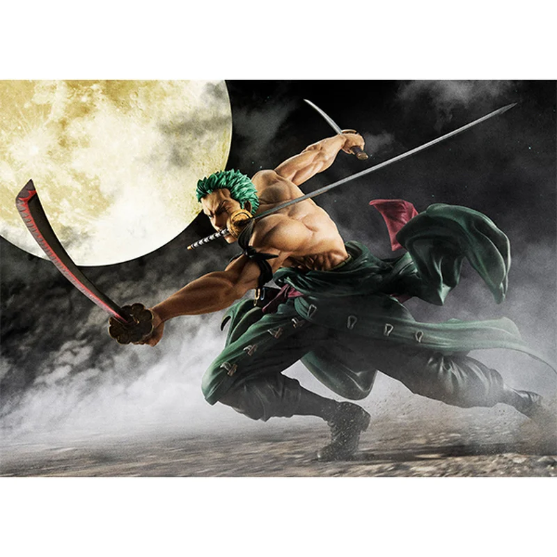 

Anime Character 18 Cm Hand-made Rolonoya Zhuo Luo 1/8 Three-edged Sa-cartoon Animation Statue Pvc Collection Model Toy