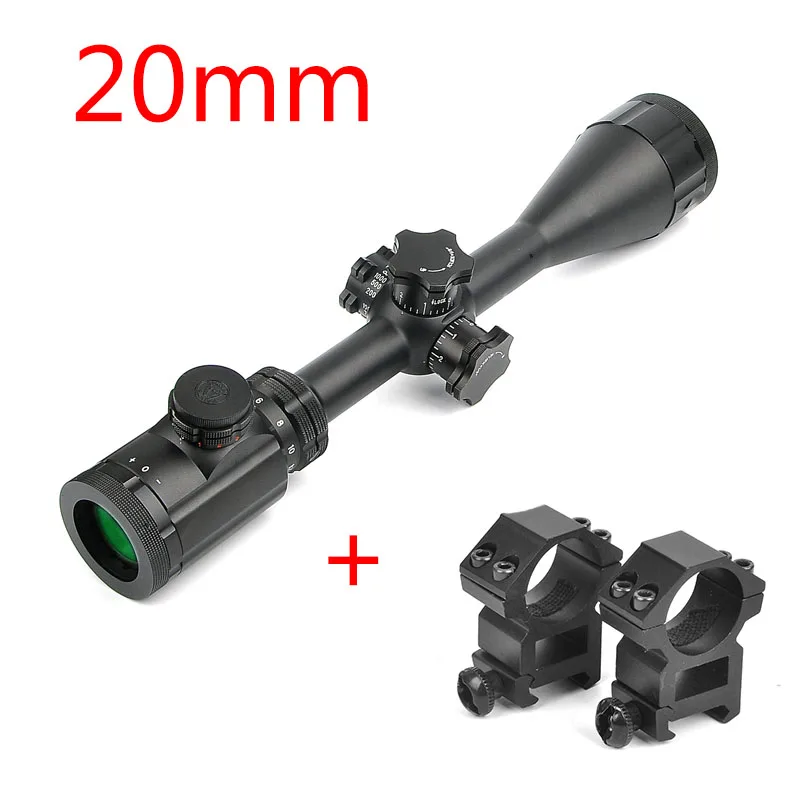 20mm BSA STS 6-24X44 IR охотничий винтовочный оптический прицел с боковым большим колесом Parallax травленый Mil точка сетка башенки замок прицел Снайпер - Цвет: 20mm