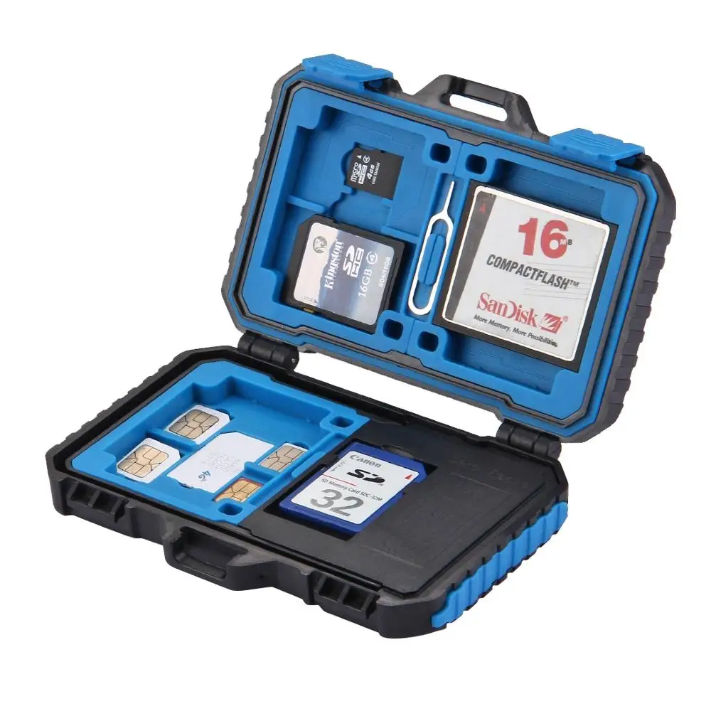 PULUZ водонепроницаемый чехол для SD-карты 22 в 1 стандартных SIM-карт + 2Micro SIM 2Nano 7SD 6TF