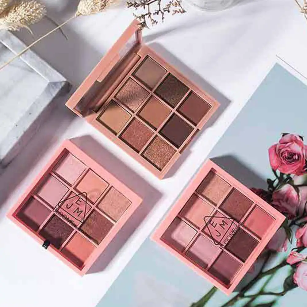 

9 Colors Fashion Eyeshadow Palette Matte Shiny Lasting Eye Shadow Palette Glitter Eyeshadow Make Up Set Cosmetic Makeup Dropship