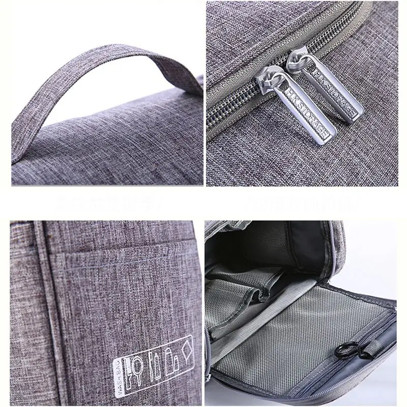 

New Fashion Women Classic Large Cosmetic Case Makeup Bag Storage Handle Organizer Travel Kit