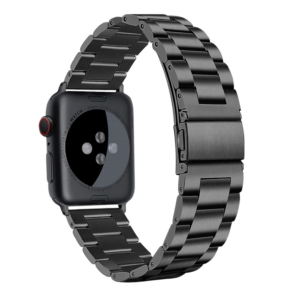 Ремешок из нержавеющей стали для apple watch series 5 44 мм браслет iwatch 40 мм|Ремешки часов| |
