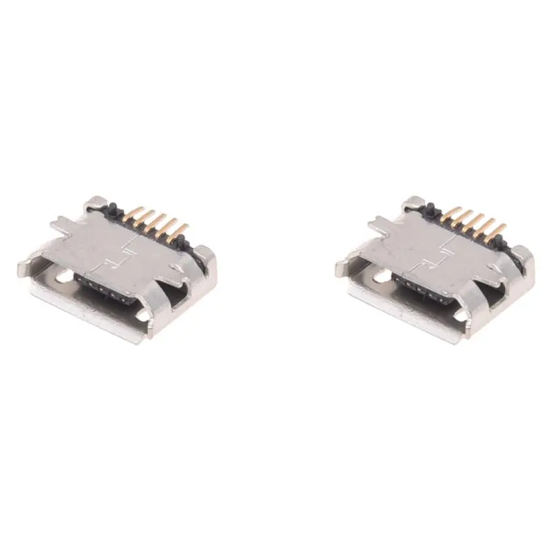 10 шт. гнездовой разъем Micro USB Тип B 180 Градусов 5-Контактный SMD SMT паяльный - купить по