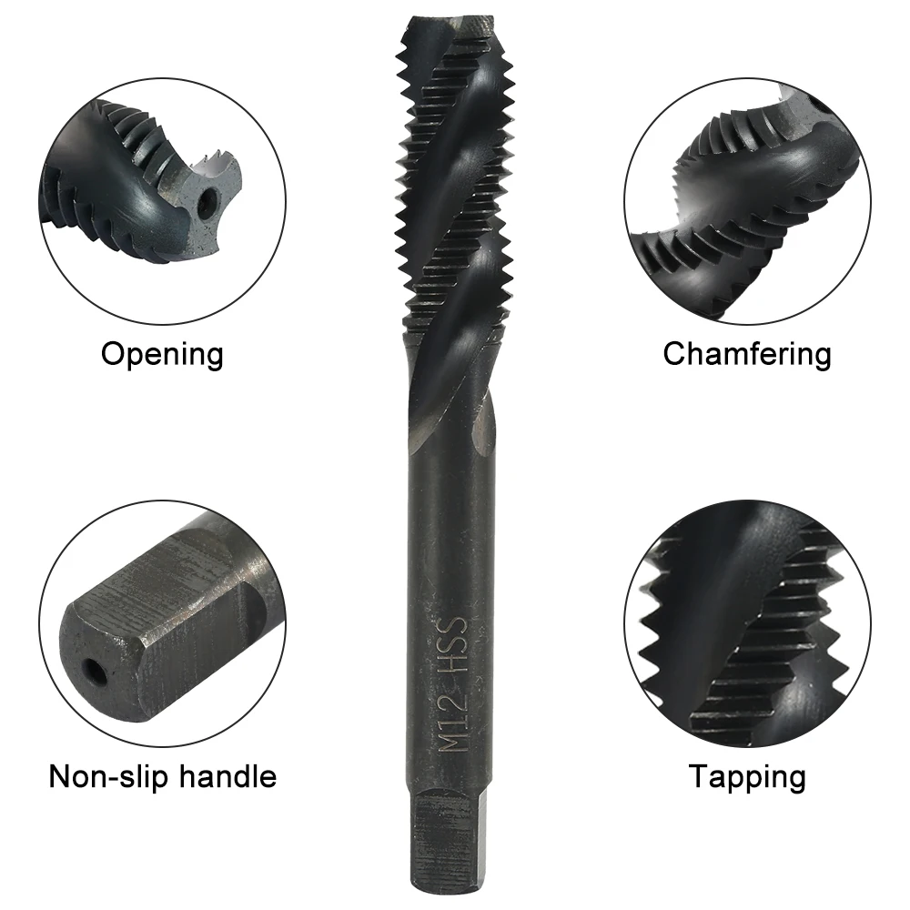Новые 7 шт. спиральные ручные резьбовые винтовые точечные метрические сверла M3 M4