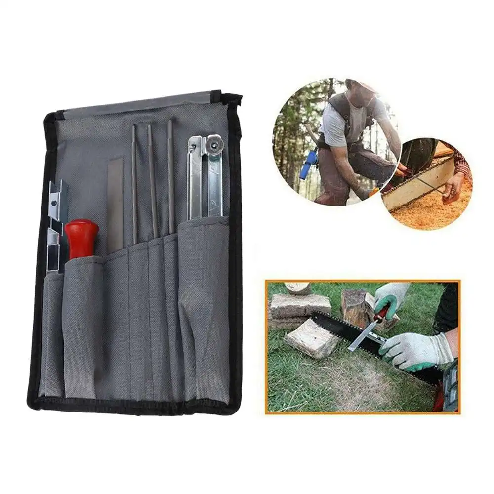 

8pcs Chainsaw Saw Chain File Sharpening Kit C/W File Tool For Husqvarna/Jonsered for Professional Tools