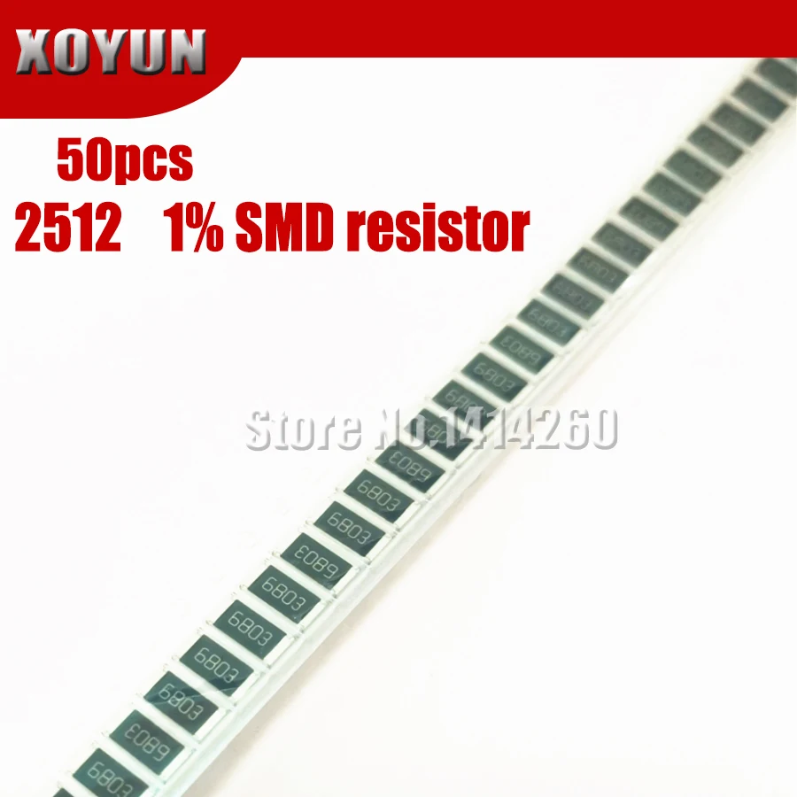 Фиксированный резистор 50 шт. 2512 SMD чип 1 Вт 0 1r 01r 05r 001r 33r 1R 0R 10R 100R 2 001 01 33 05 10 100