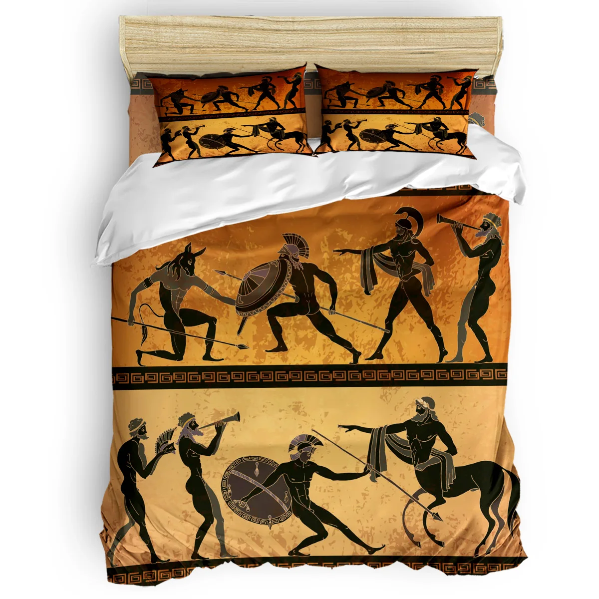 

Ancient People Roman Orc Retro Duvet Cover Set Warm And Comfortable 2/3/4pcs Bedding Set Bed Sheet Pillowcases Cover Set