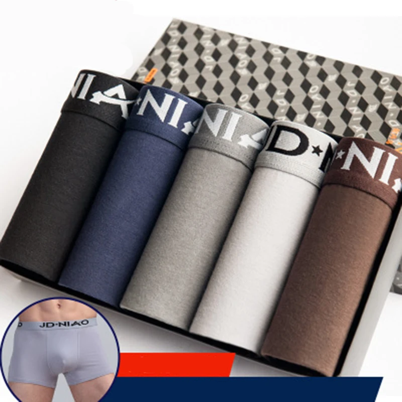 

4pcs/hand men's boxer briefs, men's cotton boxer briefs, men's branded men's briefs, men's briefs bag printing shorts