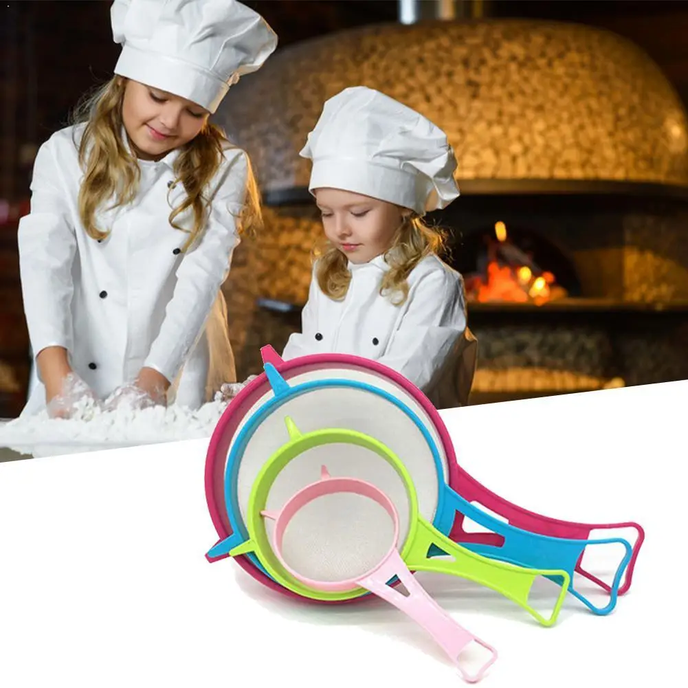 4 шт./компл. многоцелевой пластиковый фильтр тонкой сетки дуршлаг и ручные