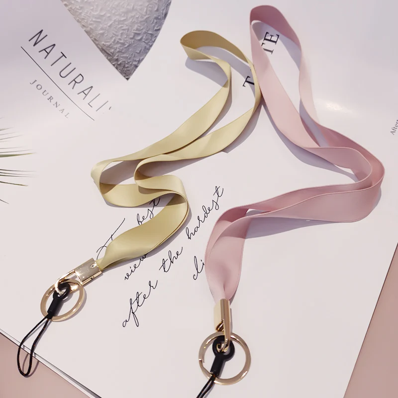 

Mobile Phone Lanyard Strap Pure Color Neck Phone Lanyard For keys ID Card Gym Mobile Phone Strap Accessories Rope for mobile