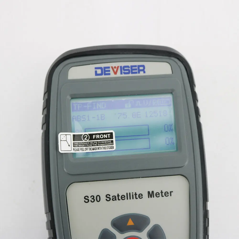 Спутниковый измеритель Deviser S30 поддерживает диапазон уровня DVB S/S2 30 dBuV ~ 110