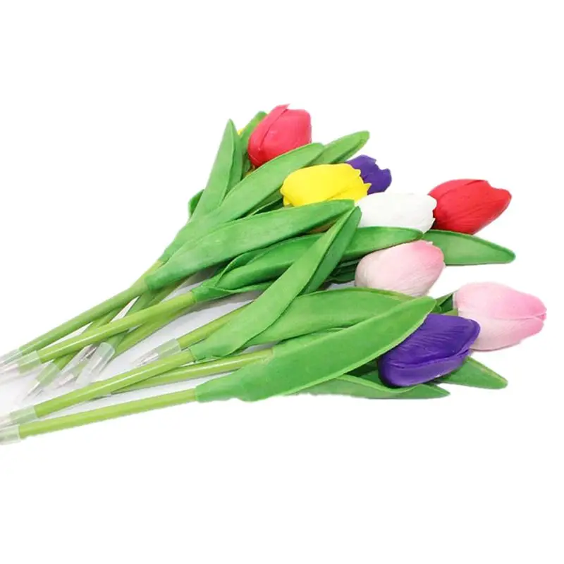 Креативный тюльпан искусственная Цветочная шариковая ручка аксессуары для