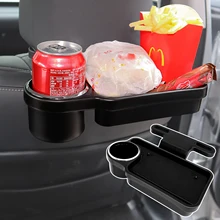 Car Seat Back Organizer Car Storage Organizer Foldable Table Tray Travel Storage Auto Accessories Drink Cup Holder Phone Mount