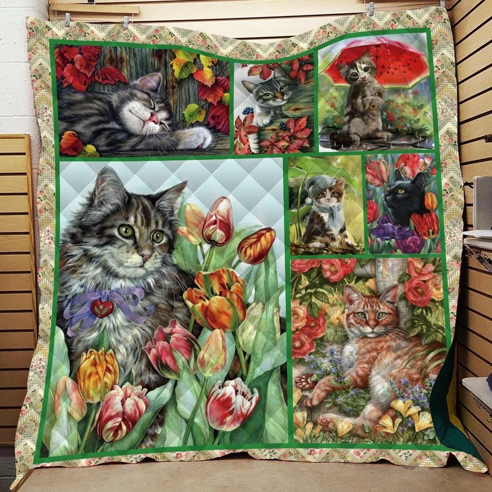 

Покрывало для дивана с принтом в виде аниме, теплые одеяла для детей и взрослых, для дома и улицы, с цветами, для домашних животных, кошек, Кор...