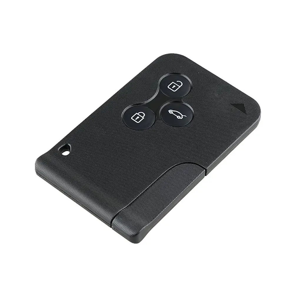 3 Button Smart Card For Renault Clio Logan Megane 2 Koleos Scenic Case Black Car Key Fob Shell With Small | Автомобили и