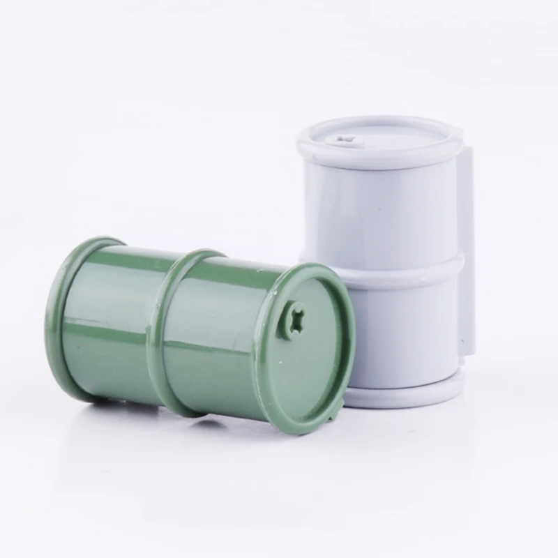 5 шт./лот Военная серия 2 вида цветов MOC строительные блоки масляный барабан