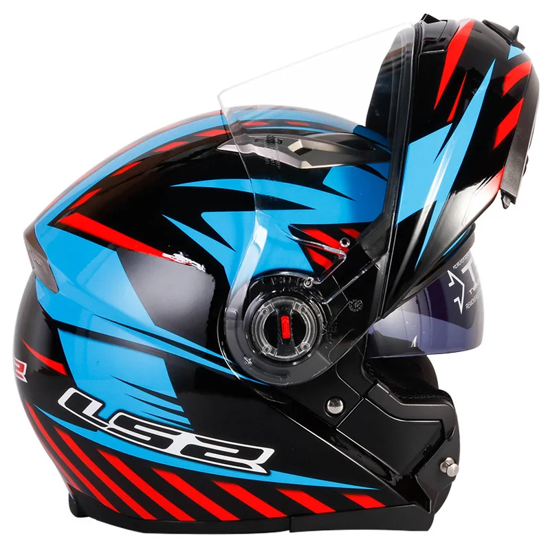 LS2 FF370 бездорожье Флип Полный уход за кожей лица Мотокросс Мотоцикл мото Шлем Capacete каско с двойной щит козырек ECE