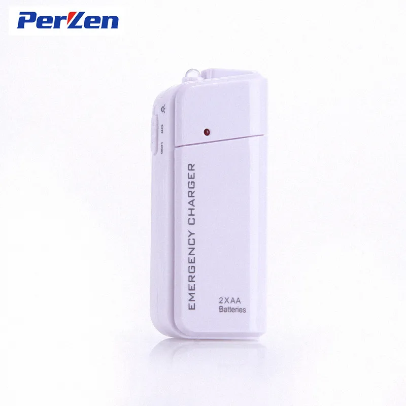 White Charger Only Прямая! Внешний аккумулятор 2X AA батарея аварийный USB Банк питания зарядное устройство портативное зарядное устройство для телефона+ 2а кабель - Тип штекера: White Charger Only
