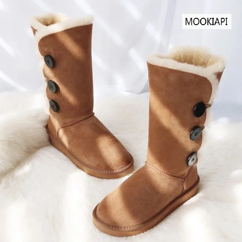 В 2019 году европейские новейшие высококачественные зимние сапоги из натуральной