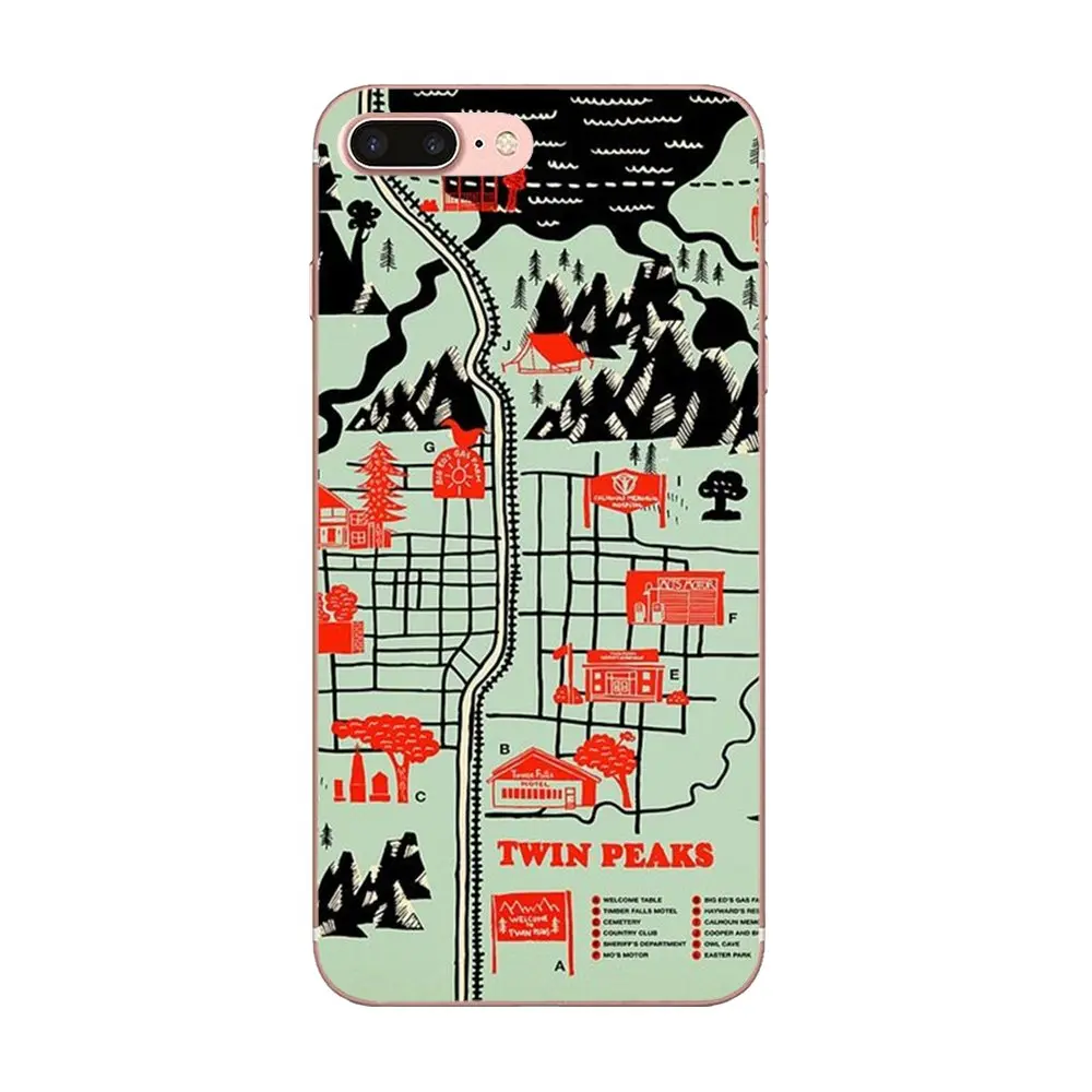 Twin Peaks sherif Department Печатный для Sony Xperia Z Z1 Z2 Z3 Z4 Z5 compact Mini M2 M4 M5 T3 E3 E5 XA XA1 XZ Premium |
