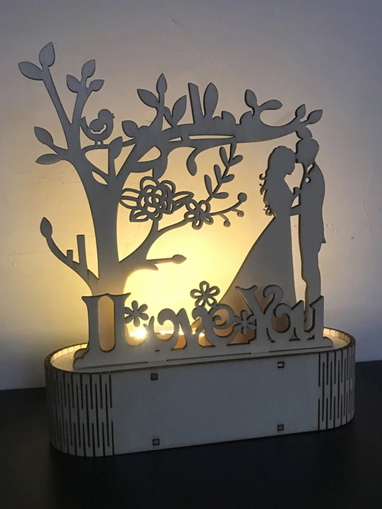 

Рождественский деревянный дом Светодиодная лампа домашний декор Ночная лампа подвеска Новогоднее свадебное Рождественское украшение