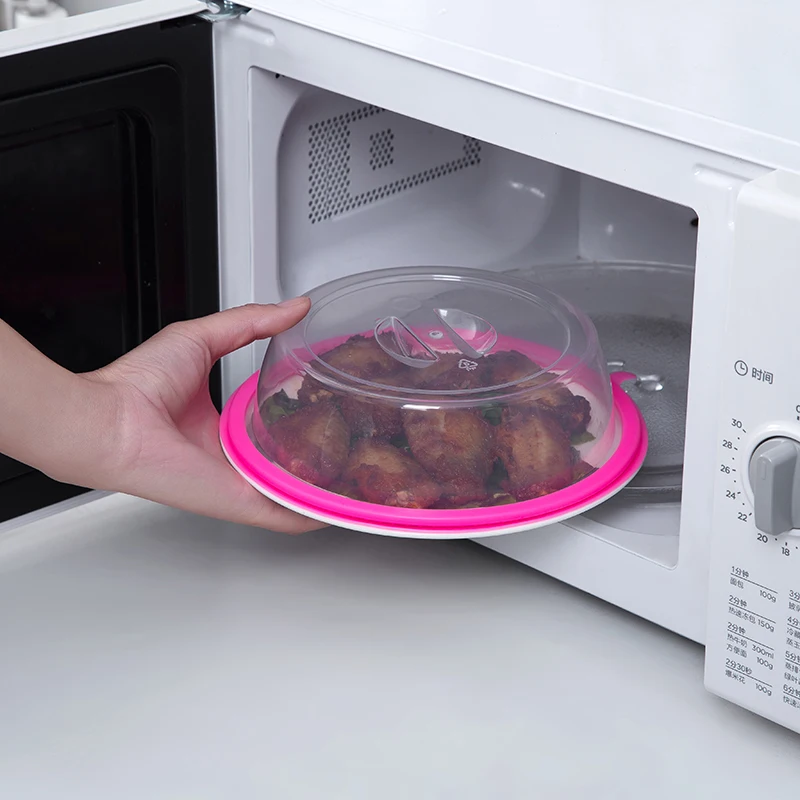 Силиконовые крышки 2шт круглые многоразовые еды для чаши чашки микроволновой печи безопасные в