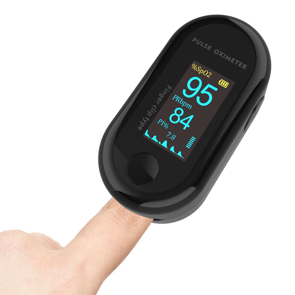 Новинка! Пульсоксиметр на кончик пальца цифровой SpO2 прибор для измерения пульса и уровня кислорода в
