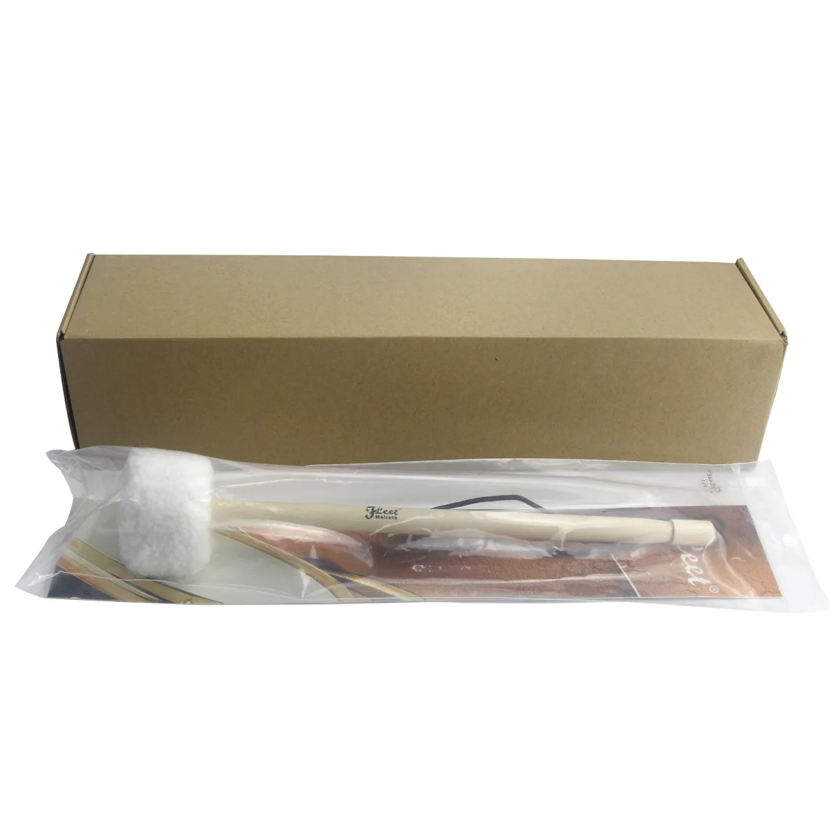 Новый 1 шт Gong молоток барабан Precussion деревянная ручка с шерстяной головкой 55 мм x 45