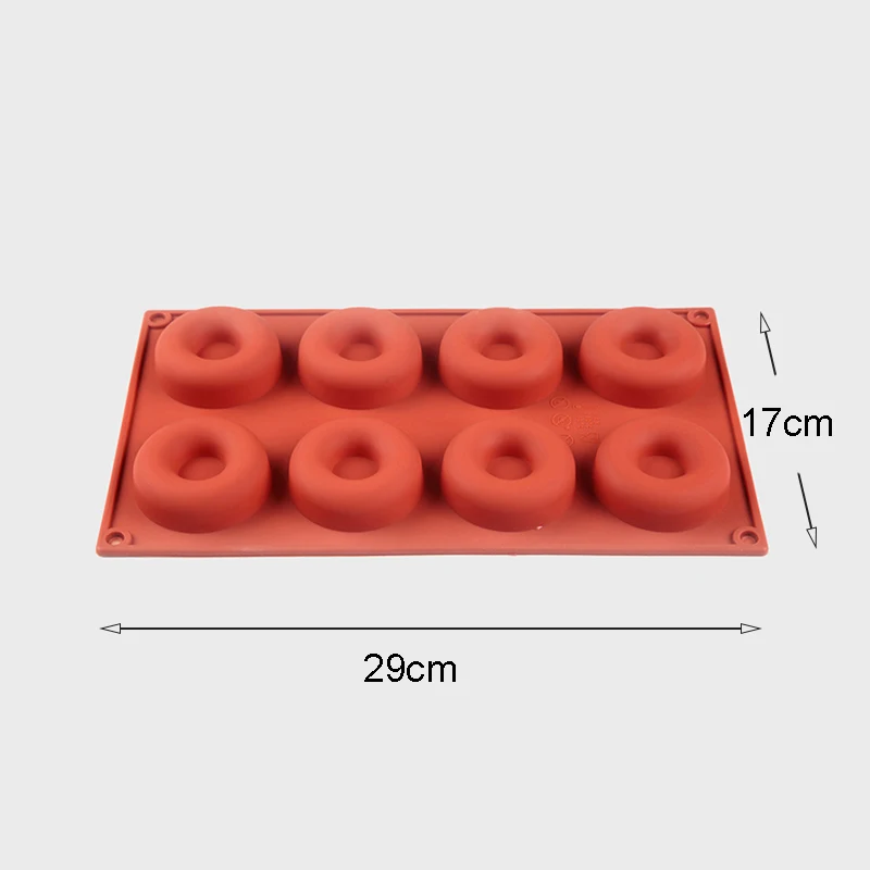 

Food Grade Silicone Donut Baking Tray Non-stick Mold Making Tool Baking Non-stick and Heat-resistant Kitchen DIY Baking Tools