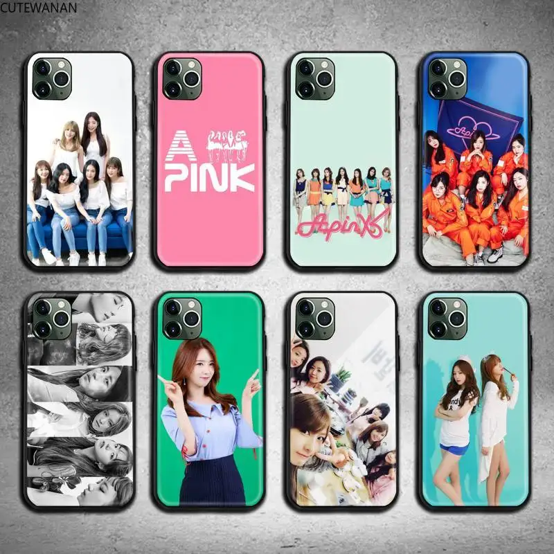 Чехол Apink Kpop для телефона iphone 12 pro max mini 11 XS MAX 8 7 6 6S Plus X 5S SE 2020 XR|Бамперы| |