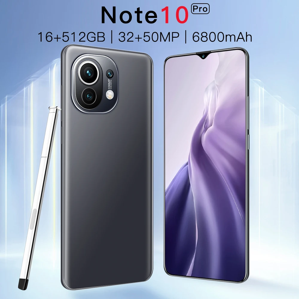 Xiaomi-Smartphone Note 10 Pro versi&oacute;n Global, 8 + 256, 12 + 512, 32 + 50MP, Snapdragon 5G, red m&oacute;vil, 6800MAH-1