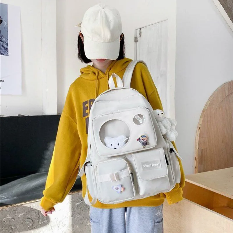 

Schoolbag Women's Backpack Sen Retro Korean High School Students Harajuku Japanese All-match Girl Backpack