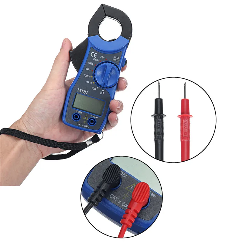 Портативный цифровой мультиметр зажим с ЖК дисплеем|Мультиметры| |