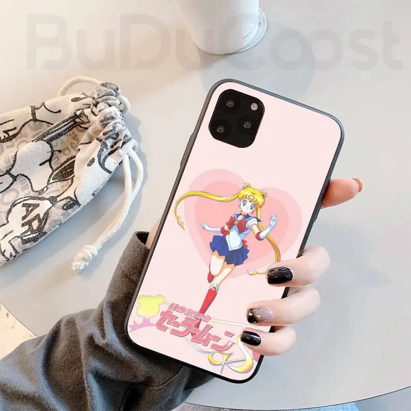 

Cute Sailor Moon Anime Phone Case for iPhone 11 pro XS MAX 8 7 6 6S Plus X 5S SE XR case