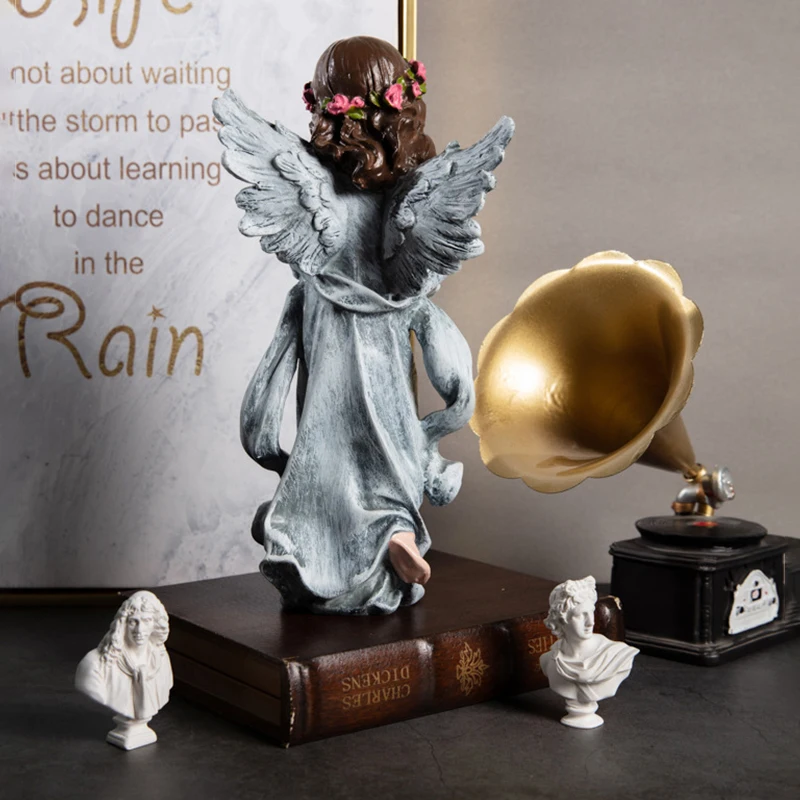 Античная скульптура пластырь фигурки персонажей фея добыча миниатюрная модель