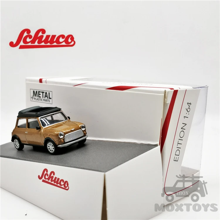 

Модель автомобиля Schuco 1:64 Mini Cooper brown met