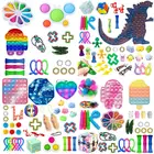 Сжимаемые игрушки-антистресс, набор пузырьковых пузырьков, сенсорная игрушка для аутизма, сжимаемые игрушки с простым затемнением, недорогие игрушки