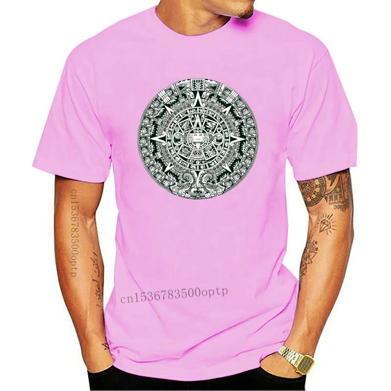 

New mayan aztec mythical calendar 2012 doomsday black cotton tee t-shirt 0109Cool Casual pride t shirt men Unisex Fashion tshirt