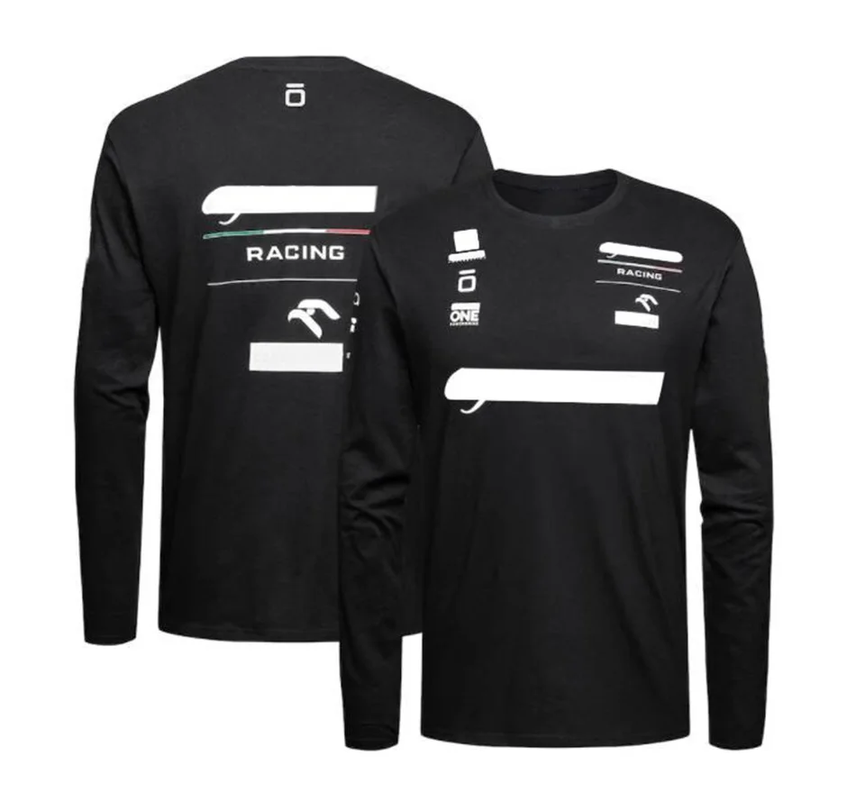 

2021 Hot-selling F1 Formula One Team Racing Suit Workwear Round Neck Long Sleeve T-Shirt Polyester Quick-drying Material Can Be