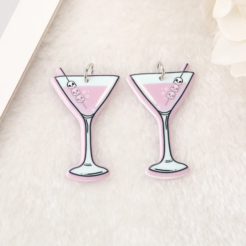 10 шт. подвески для Хэллоуина Коктейльные черепа топор кровь хлопок конфеты гуль