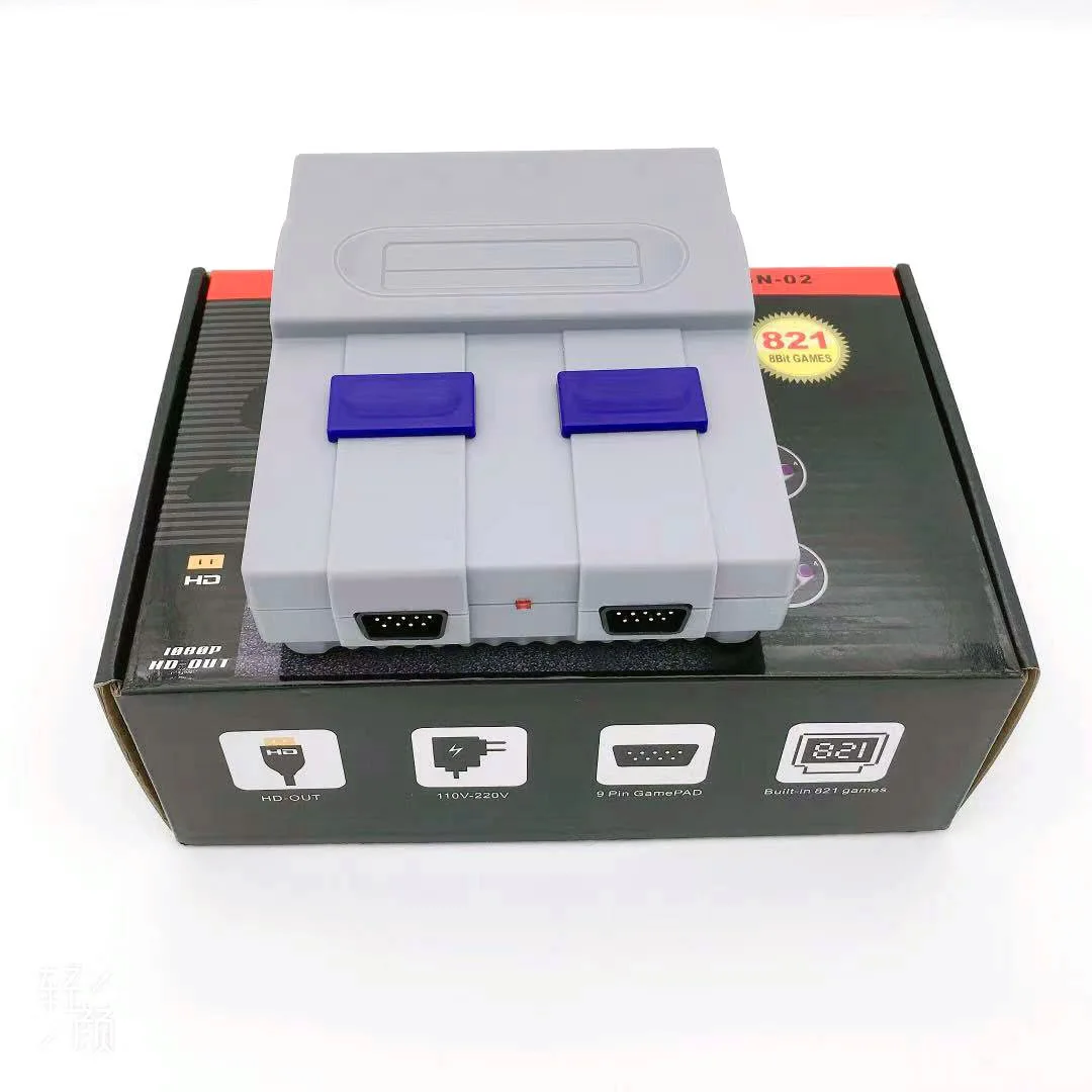 Ewwke 8Bit Mini HDMI-compatible TV Retro Video Game Console Built-in 821 Classic for NES Games Dual Gamepad Player | Электроника
